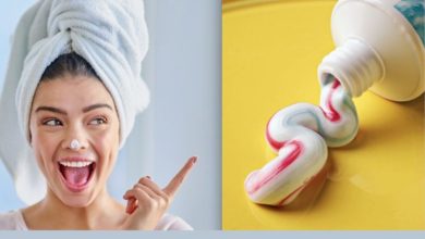 از بین بردن لک صورت با خمیر دندان