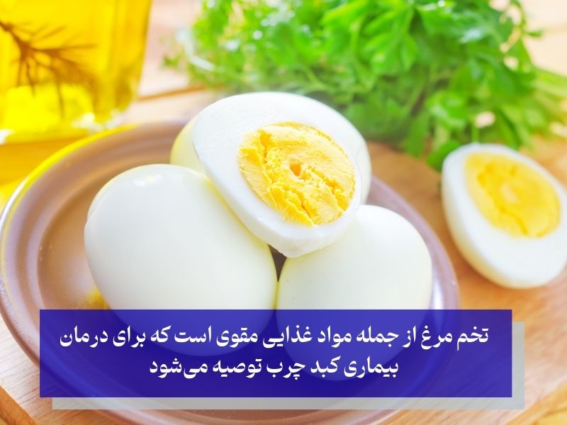 تخم مرغ یک غذایی مقوی برای درمان بیماری کبد چرب