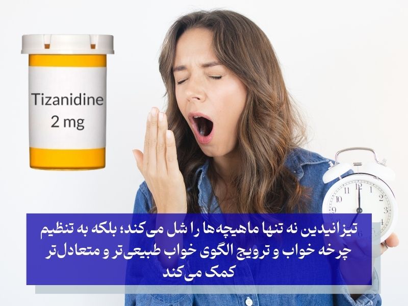 قرص تیزانیدین خواب اور است