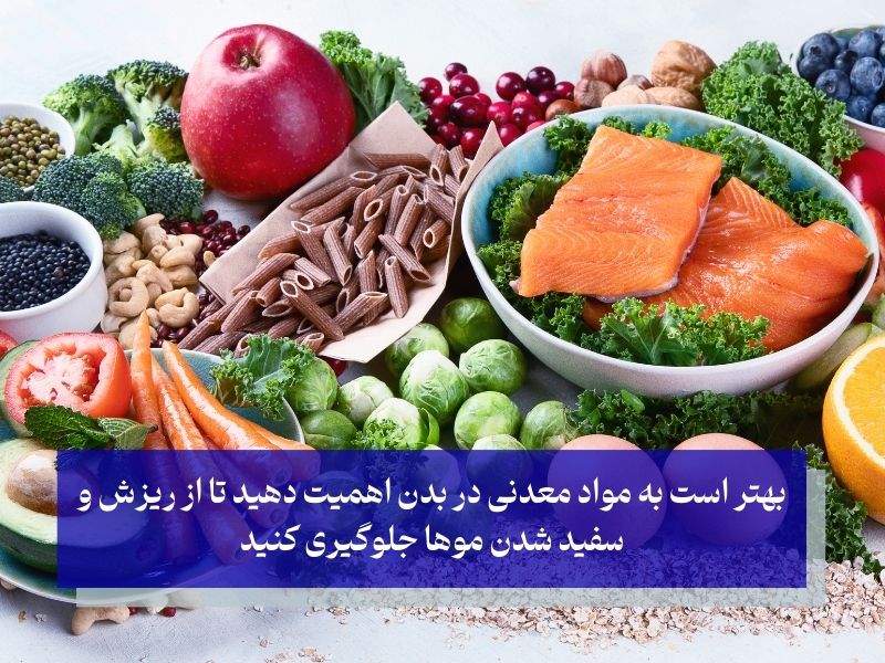 مواد معدنی و تاثیر آن بر رشد و ترمیم مو