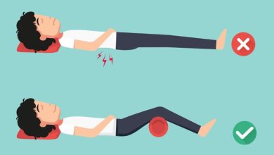 روش صحیح خوابیدن برای درد سیاتیک