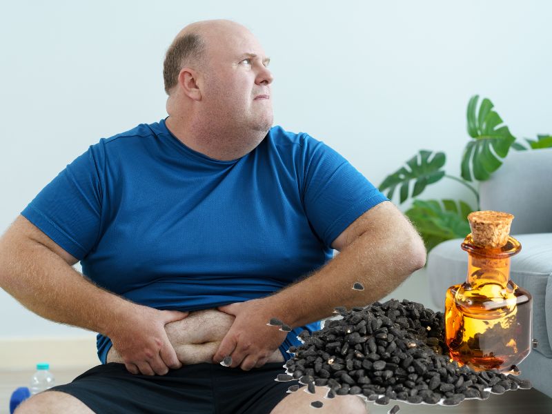 طریقه مصرف سیاه دانه برای لاغری شکم و پهلو