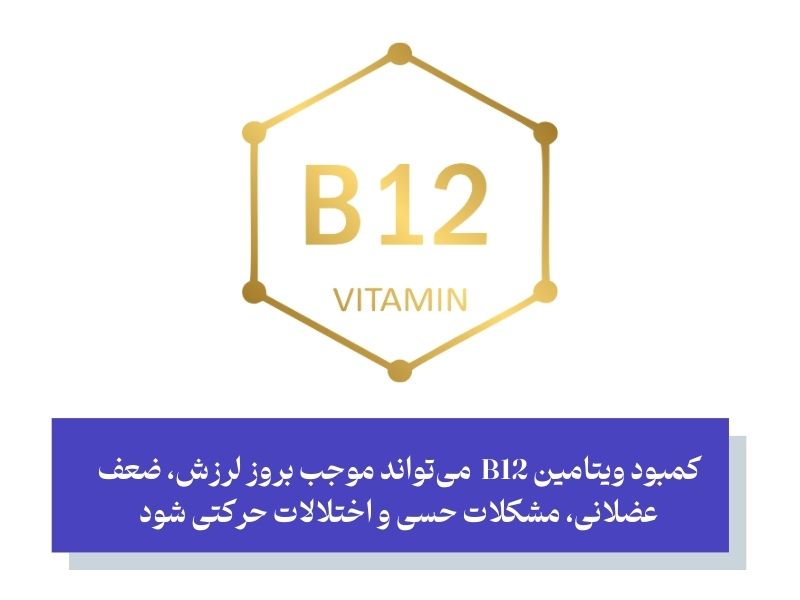 کمبود ویتامین B12 بعنوان عامل اصلی سلامت عصبی؛ پاسخ سوال کمبود چه ویتامینی باعث لرزش بدن میشه