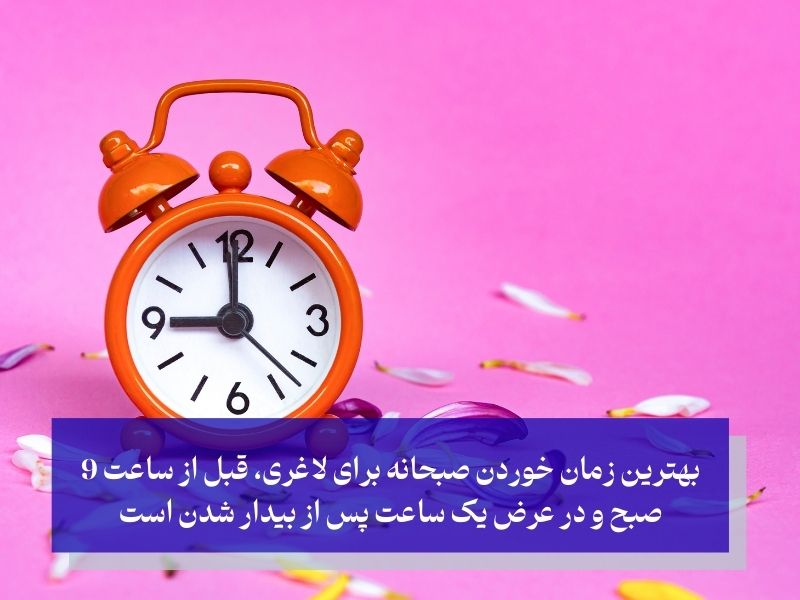 بهترین زمان خوردن صبحانه برای لاغری