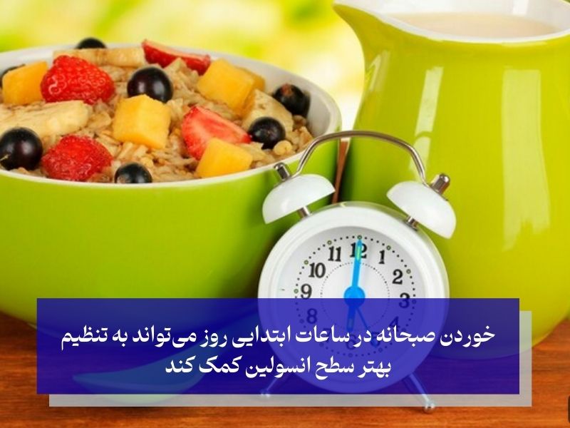 تأثیر خوردن صبحانه در زمان‌های خاص بر انسولین و چربی‌سوزی