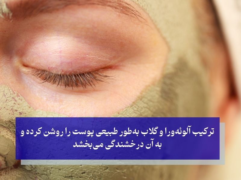 ترکیب آلوئهورا و گلاب