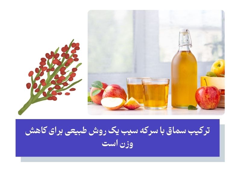 سرکه سیب و سماق برای لاغری شکم و پلو