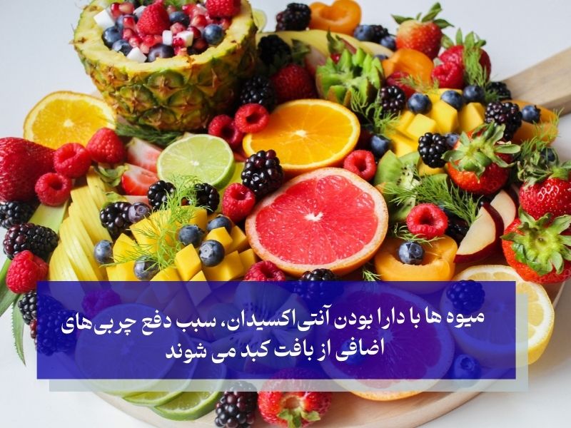 میوه ها با دارا بودن آنتیاکسیدان، سبب دفع چربیهای اضافی از بافت کبد می شوند