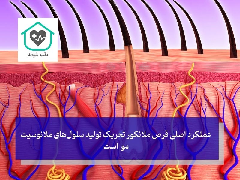 قرص ملانکور برای درمان سفیدی مو موثر است