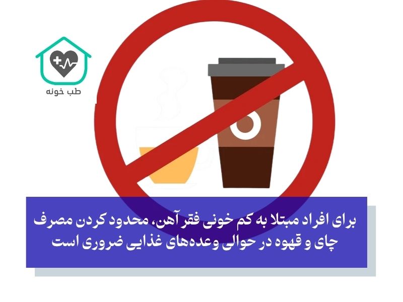 لیست غذاهای مضر برای کم خونی
