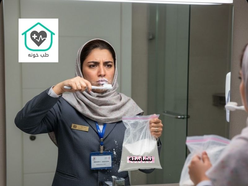 سفید کردن دندان با نشاسته