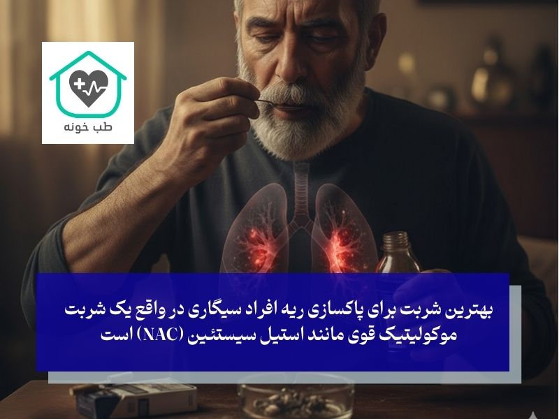 شربت پاکسازی ریه از دود سیگار