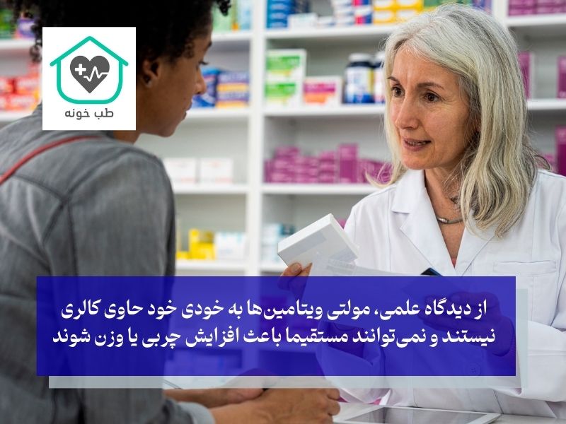 قرص مولتی ویتامین مینرال چاق کننده است