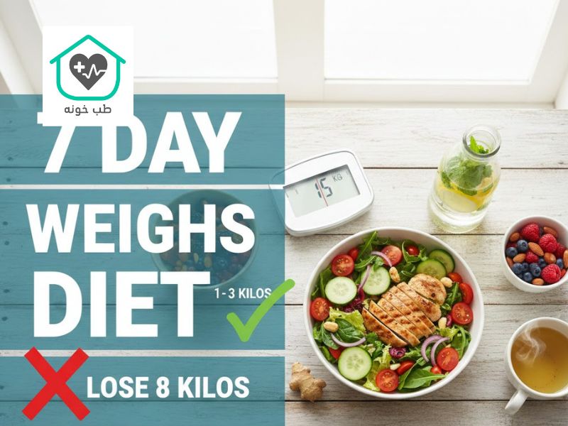 رژیم لاغری 7 روزه 8 کیلو