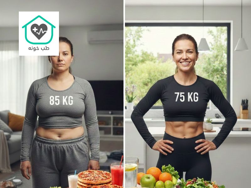 رژیم لاغری یک ماه ده کیلو