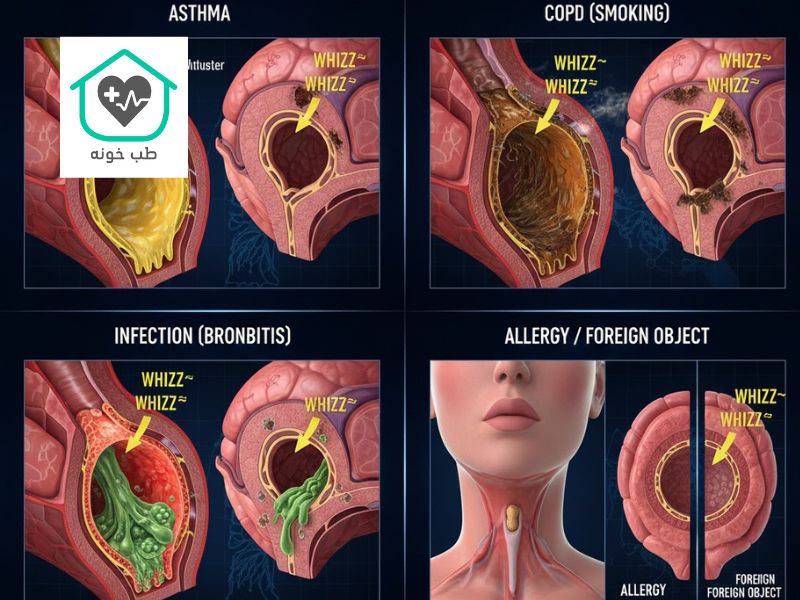 علت خس خس سینه
