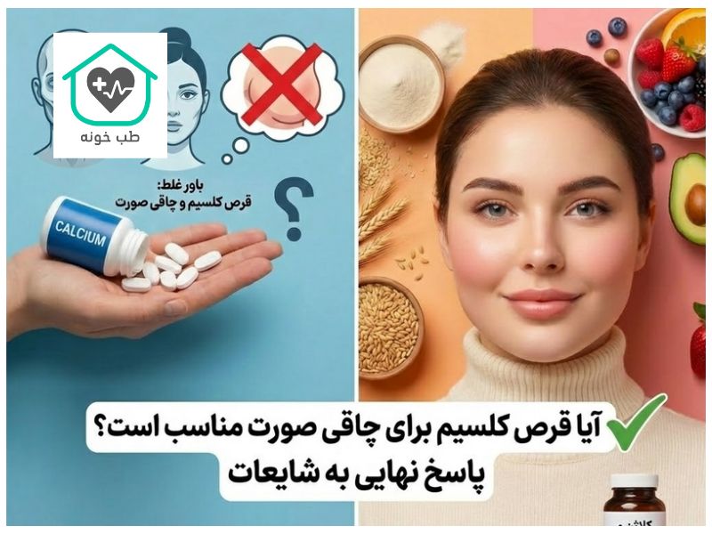 کلسیم برای چاقی صورت
