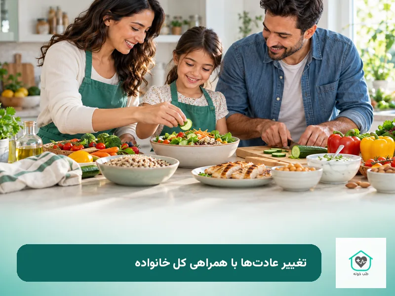 تغذیه خانوادگی سالم برای درمان چاقی کودکان