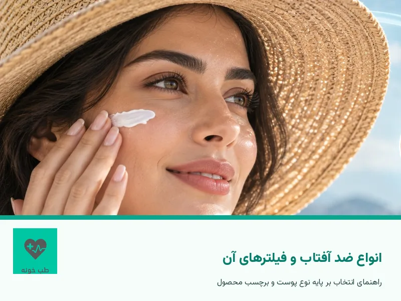 تصویر شاخص انواع ضد آفتاب و فیلترهای آن