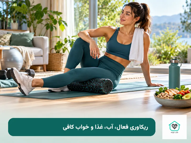 ریکاوری فعال و تغذیه مناسب برای بدن درد بعد از ورزش