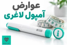 عوارض آمپول لاغری؛ قلم تزریقی و متر اندازه‌گیری در تصویر آموزشی طب خونه